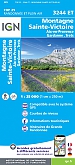 Topografische Wandelkaart van Frankrijk 3244ET - Montagne Ste-Victoire / Aix-en-Provence / Gardanne/Trets