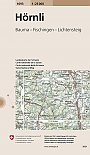 Topografische Wandelkaart Zwitserland 1093 Hornli Bauma Fischingen Lichtensteig - Landeskarte der Schweiz