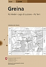 Topografische Wandelkaart Zwitserland 1233 Greina Piz Medel - Lago di Luzzone - Piz Terri - Landeskarte der Schweiz