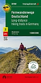 Wandelkaart Fernwanderwege Deutschland - Freytag & Berndt