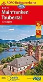Fietskaart 21 Mainfranken, Taubertal | ADFC Radtourenkarte - BVA Bielefelder Verlag