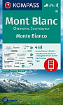 Wandelkaart 85 Mont Blanc; Monte Bianco Kompass