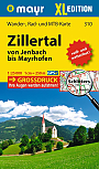 Wandelkaart  310 Zillertal von Jenbach bis Mayrhofen |Mayr