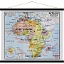 Wandkaart Afrique Afrika politiek Vintage | Blue Shaker