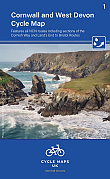 Fietskaart 1 Cornwall and West Devon Cycle Maps UK | Cordee