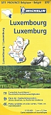 Fietskaart - Wegenkaart - Landkaart 377 Belgisch Luxemburg - Luxembourg | Michelin Provienciekaart België