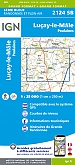 Topografische Wandelkaart van Frankrijk 2124SB - Lucay-le-Male / Poulaines