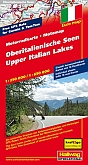 Motorkaart Oberitalienische Seen  Motorradkarte Hallwag