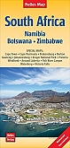 Wegenkaart - Landkaart Zuid-Afrika - Zuidelijk Afrika met Namibië, Botswana en Zimbabwe - Nelles Map