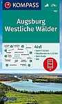 Wandelkaart 162 Augsburg - Westliche Wälder Kompass