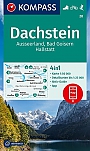 Wandelkaart 20 Dachstein, Ausseerland, Bad Goisern, Hallstatt Kompass