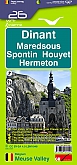 Wandelkaart 26 Dinant Maredsous Houyet Spontin Hermeton | Mini-Ardenne