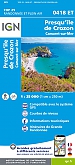 Topografische Wandelkaart van Frankrijk 0418ET - Camaret / Presqu'Ile de Crozon