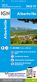 Topografische Wandelkaart van Frankrijk 3432ET - Albertville Aiguebelle