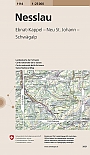 Topografische Wandelkaart Zwitserland 1114 Nesslau Ebnat-Kappel - Neu St. Johann - Schwägalp - Landeskarte der Schweiz