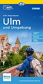 Fietskaart Radwandern im Ulm und Umgebung | ADFC Regional- und Radwanderkarten - BVA Bielefelder Verlag