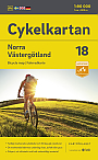 Fietskaart Zweden 18 Västergotland Noord Cykelkartan