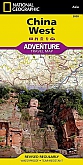 Wegenkaart - Landkaart China West - Adventure Map National Geographic