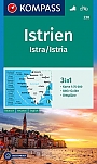 Wandelkaart 238 Istra Istrie Istria Kompass
