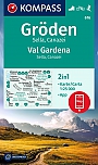 Wandelkaart 616 Gröden, Sella, Canazei; Val Gardena, Sella, Canazei Kompass