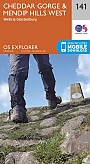 Topografische Wandelkaart 141 Cheddar Gorge / Mendip Hills West - Explorer Map