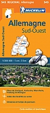 Wegenkaart - Landkaart 545 Duitsland Zuidwest - Michelin Regional