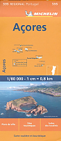 Wegenkaart - Landkaart 595 Azoren - Michelin National