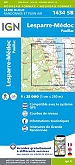 Topografische Wandelkaart van Frankrijk 1434SB - Lesparre-Medoc / Pauillac