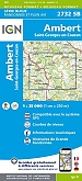 Topografische Wandelkaart van Frankrijk 2732SB - Ambert St-Georges-en-Couzan