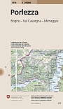Topografische Wandelkaart Zwitserland 1334 Porlezza Bogna - Val Cavargna - Menaggio - Landeskarte der Schweiz