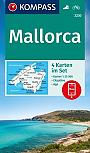Wandelkaart Mallorca 2230 4-delige kaartenset Kompass