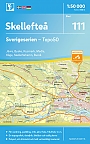 Topografische Wandelkaart Zweden 111 Skelleftea Sverigeserien Topo 50