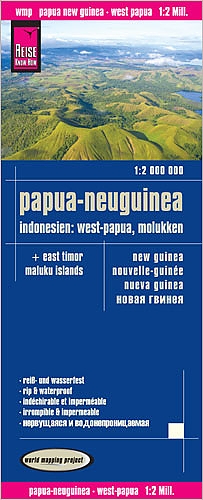 Wegenkaart - Landkaart Papoea-Nieuw-Guinea (met Indonesië: Molukken en West-Papua - World Mapping Project (Reise Know-How)
