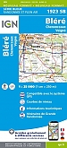 Topografische Wandelkaart van Frankrijk 1923SB - Blere / Chenonceaux / Veigne