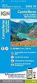 Topografische Wandelkaart van Frankrijk 3542OT - Castellane / Lac de Castillon / Verdon
