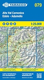 Wandelkaart 079 Alta val Camonica - Edolo - Adamello  Tabacco
