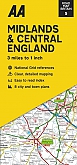 Wegenkaart - Landkaart 5 Midlands & Central England - AA Road Map Britain