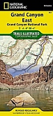 Wandelkaart 262 Grand Canyon East (Arizona) - Trails Illustrated Map / National Park Maps National Geographic