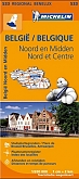 Wegenkaart - Landkaart 533 Noord- en Midden-België - Michelin Regional