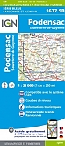 Topografische Wandelkaart van Frankrijk 1637SB - Pondensac / Sauveterre-de-Guyenne