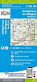 Topografische Wandelkaart van Frankrijk 3130SB - Ambérieu-en-Bugey / Meximieux