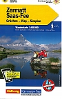 Wandelkaart 24 Zermatt / Saas Fee Grächen - Visp - Simplon | Kümmerly+Frey