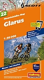 Mountainbikekaart  22 Glarus Hallwag (met GPS)
