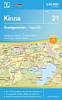 Topografische Wandelkaart Zweden 21 Kinna Sverigeserien Topo 50