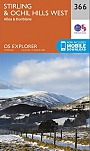 Topografische Wandelkaart 366 Stirling / Ochil Hills West Alloa & Dunblane - Explorer Map