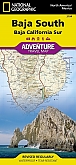 Wegenkaart - Landkaart Zuid Baja California - Adventure Map National Geographic