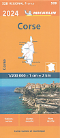 Wegenkaart - Landkaart 528 Corsica Corse 2024 - Michelin Region France