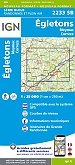 Topografische Wandelkaart van Frankrijk 2233SB - Egletons / Meymac Correze