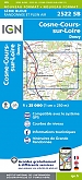Topografische Wandelkaart van Frankrijk 2522SB - Cosne-Cours-sur-Loire / Donzy