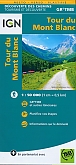 Wandelkaart Tour du Mont Blanc GR TMB | IGN